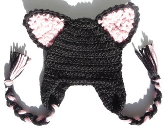 Cat Hat Crochet Pattern Crochet Cat Hat Baby Cat Hat Pattern Cat Ear Hat Cat Beanie Kitten Ears Kitten Hat Cat Ears Baby Crochet Animal Hat
