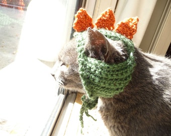 Cat Hat Crochet Pattern Hat for Cat Halloween Costume Dinosaur Cat Costume Dog Hat Cat Clothes Pet Gift for Cat Lover Cat Lady or Cat Mom