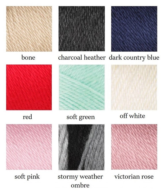 Caron Simply Soft Color Chart