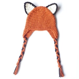 Crochet Fox Hat Crochet Pattern Crochet Earflap Hat Pattern Crochet Ear Flap Hat Baby Earflap Hat Animal Ear Flap Hat Baby Ear Flap Hat image 3