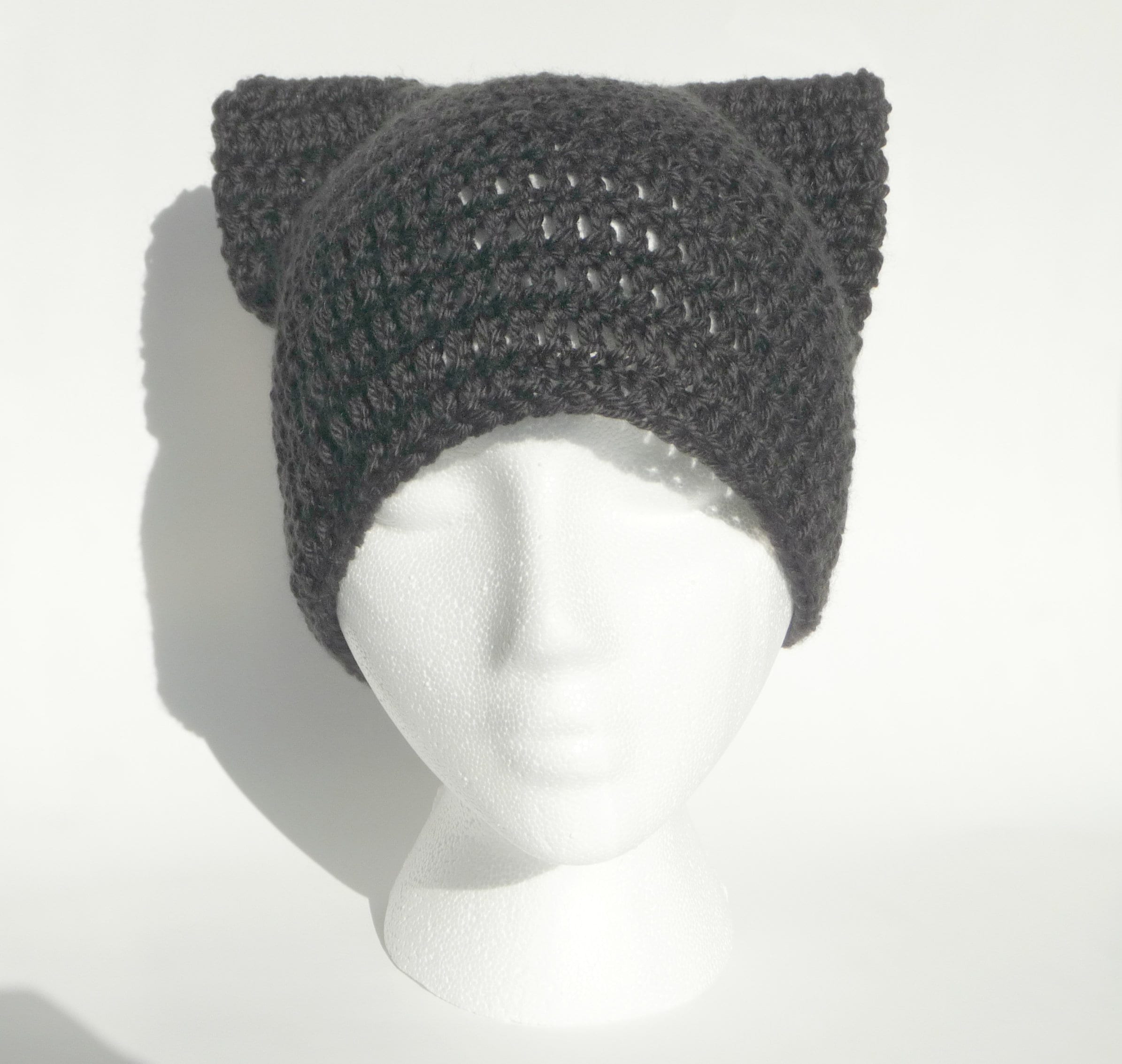 Cat Beanie Crochet Pattern Crochet Cat Hat Pattern Anime Etsy México