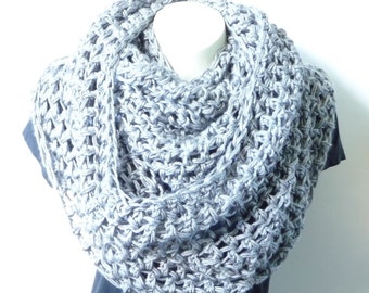 Infinity Scarf Crochet Pattern Crochet Scarf Pattern Scarf Crochet Loop Scarf Crochet Cowl Pattern Crochet Chunky Scarf Long Bulky Scarf