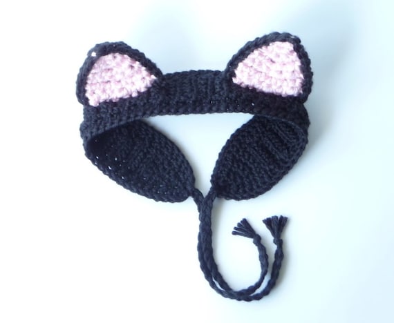 zxcvvcxz Headband Ear Warmer Crochet Pattern Cat Ears Headband Earwarmer Cosplay Cat Ears Cat Costume Cat Ear Hat Child Teen Adult Halloween Costume