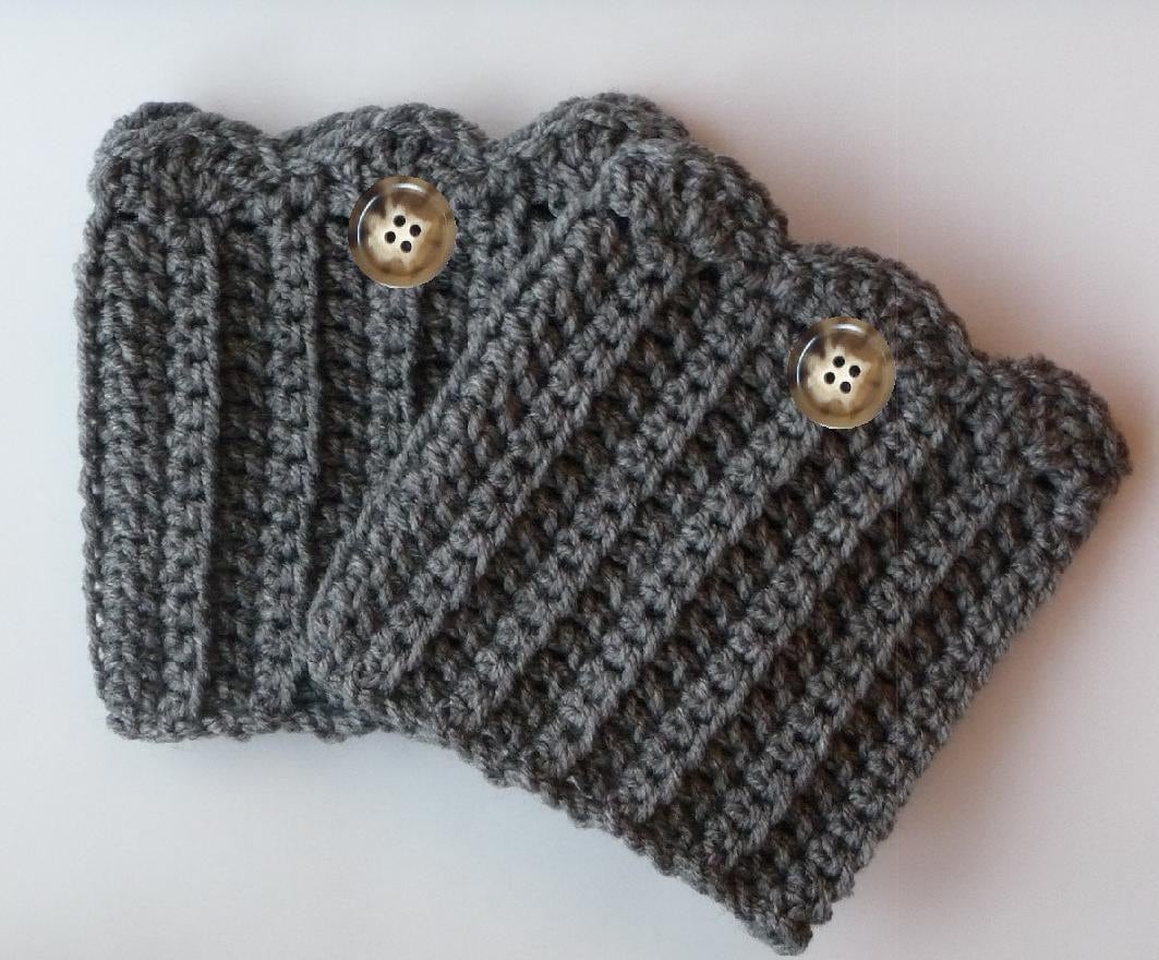 Pognets de bottes au crochet - Etsy France