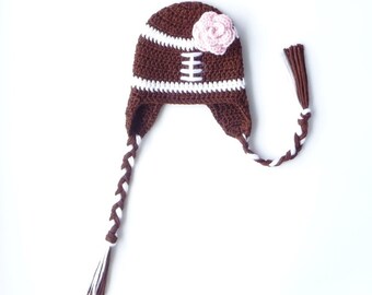 Football Baby Hat CROCHET PATTERN Football Baby Girl Football Baby Boy Football Baby Clothes Baby Football Beanie Football Accessories