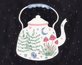 Spooky Teapot - Original Painting