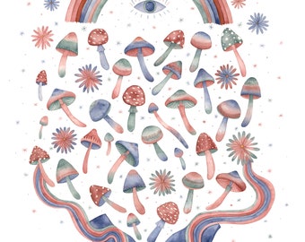 Mushroom Reiki - Print
