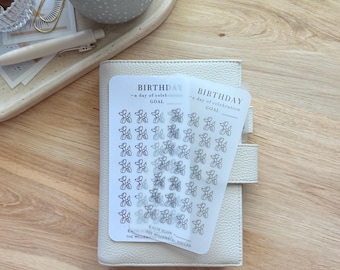 Birthday Sinking Fund Tracker | Individual Reusable Savings Placeholder