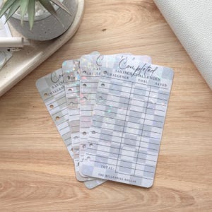 Tableau de bord des économies complété | Paillettes/papier cartonné | Suivi de l'épargne | Format personnel/A6
