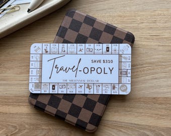 TRAVEL-OPOLY | Brown Option | Savings Challenge Game |