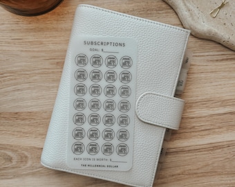 Seguimiento de ahorros por suscripciones / Espacio reservado para ahorros individuales