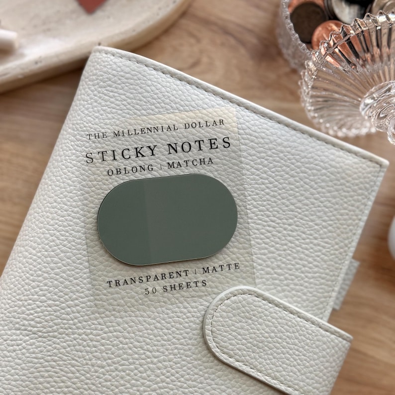 Sticky Notes | Transparent Matte | Paper Stationary | 50 Sheets - Etsy