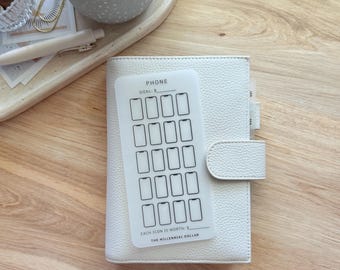 Rastreador de ahorros en el teléfono / Marcador de ahorros individuales para el almacenamiento de efectivo