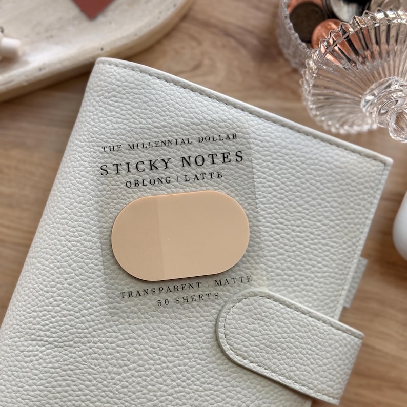 Sticky Notes | Transparent Matte | Paper Stationary | 50 Sheets - Etsy