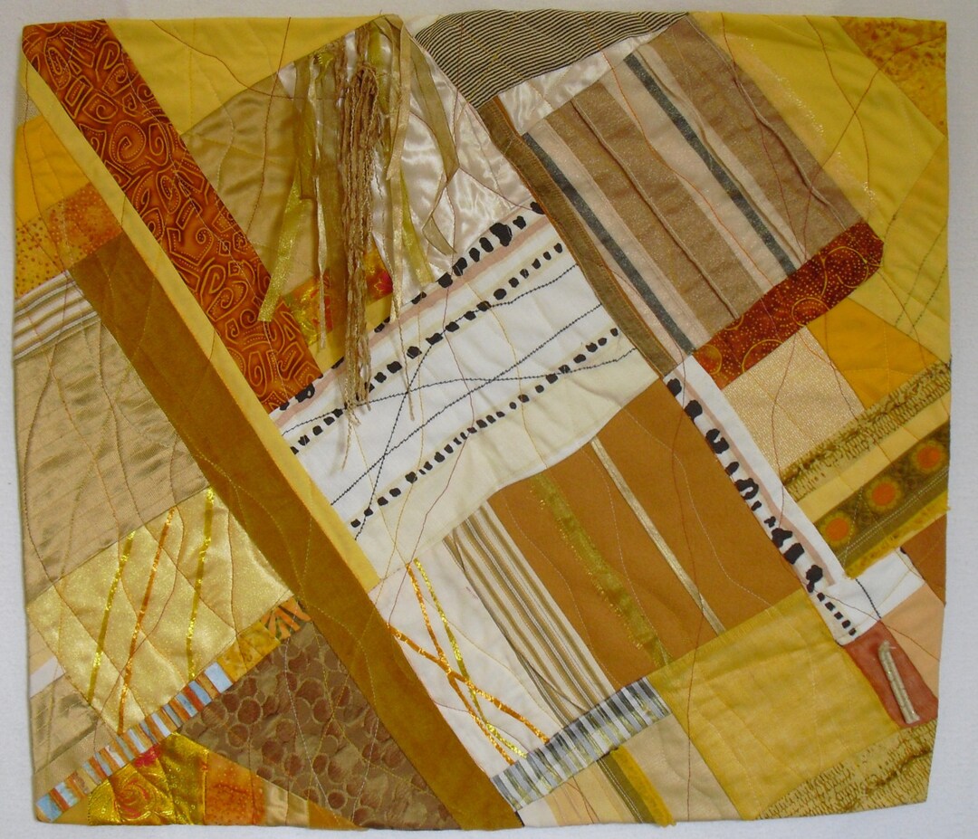 Fabric Wall Hanging Art Quilt,contemporary Art Decor,wall Hanging