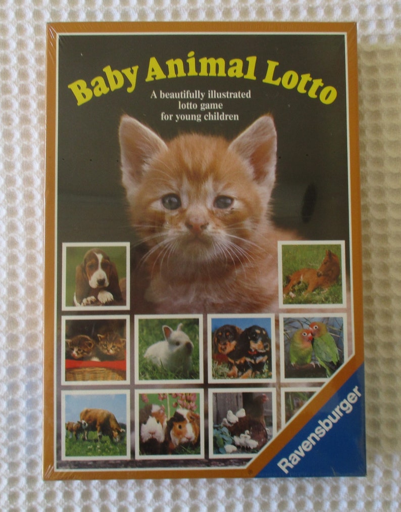 Animal Lottovintage19 Ravensburger Matching Baby Animal Etsy