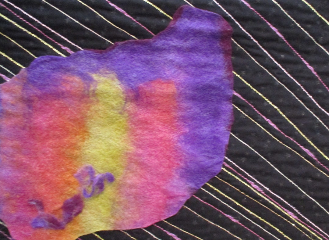 Original Art,abstract Fabric Wall Art,science Inspired Quilt,science