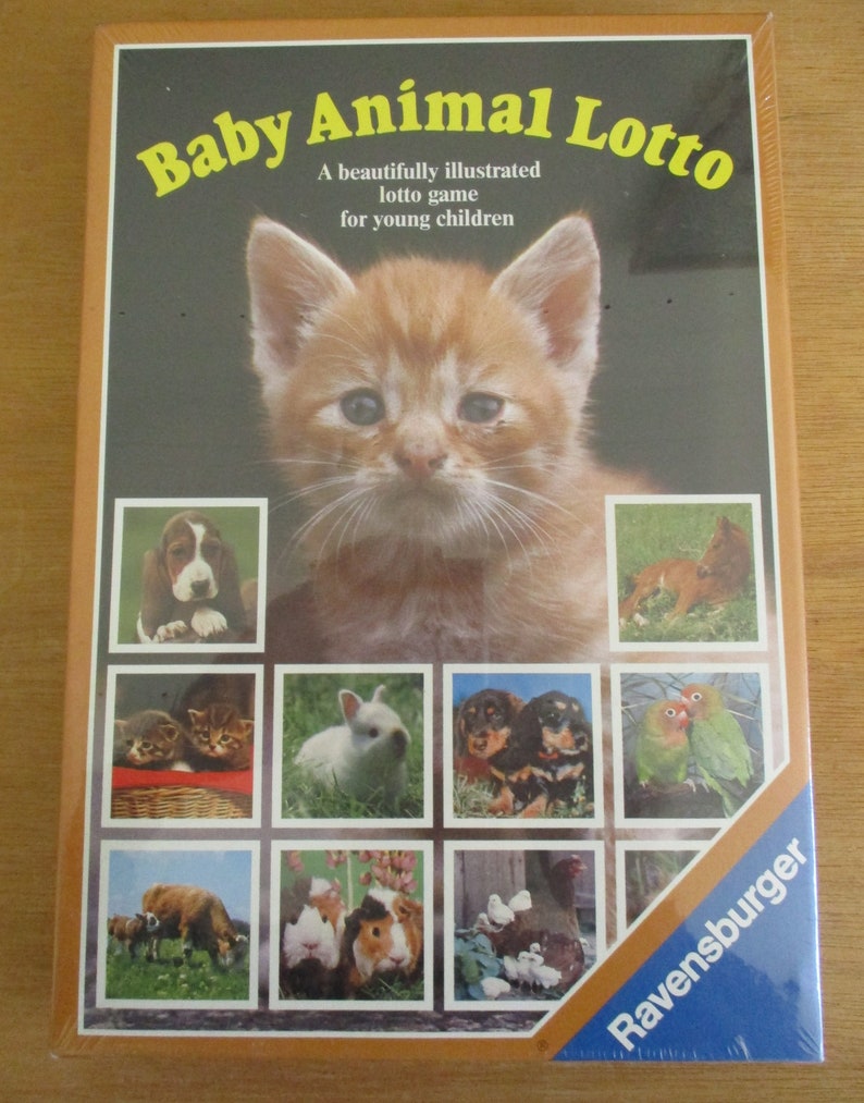 Animal Lottovintage19 Ravensburger Matching Baby Animal Etsy