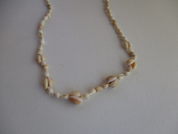 necklace,vintage shell necklace,mostly single sma… - image 3