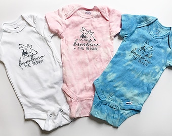 Bambino & the Bunny Baby Onesie®, Tie Dye Onesie®