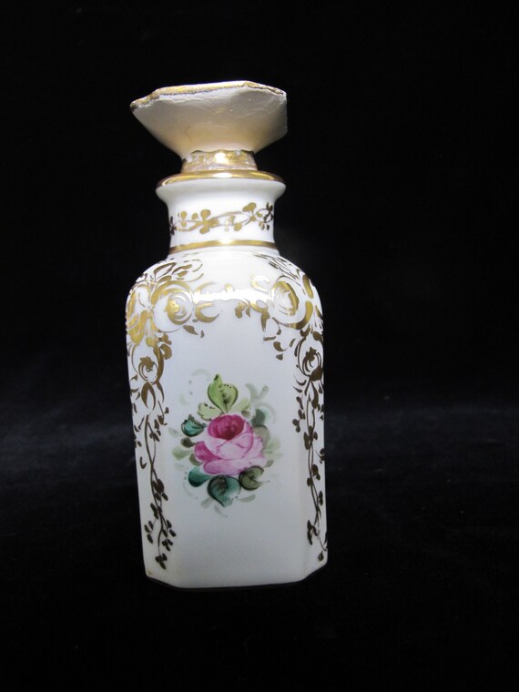 FRENCH Sevres Hand Painted Porcelain FLOWER Gold … - image 5