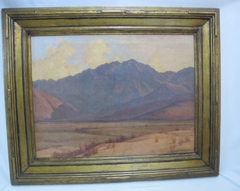GORDON COUTTS Signed Framed CALIFORNIA Landscape Antique Tonalist Painting