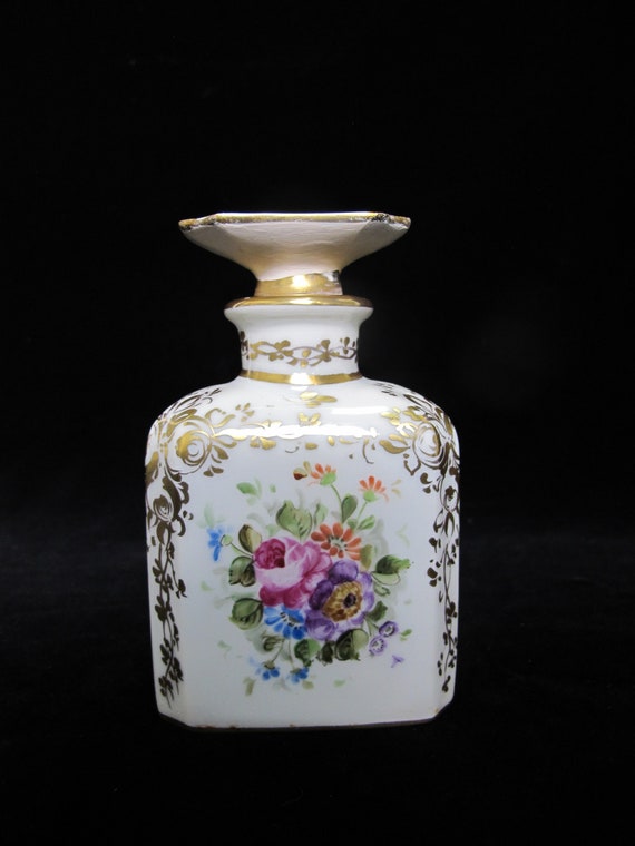 FRENCH Sevres Hand Painted Porcelain FLOWER Gold … - image 6