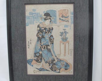 斎藤清 サイン入り 額入り 会津木版画「冬の橋」 - Etsy 日本