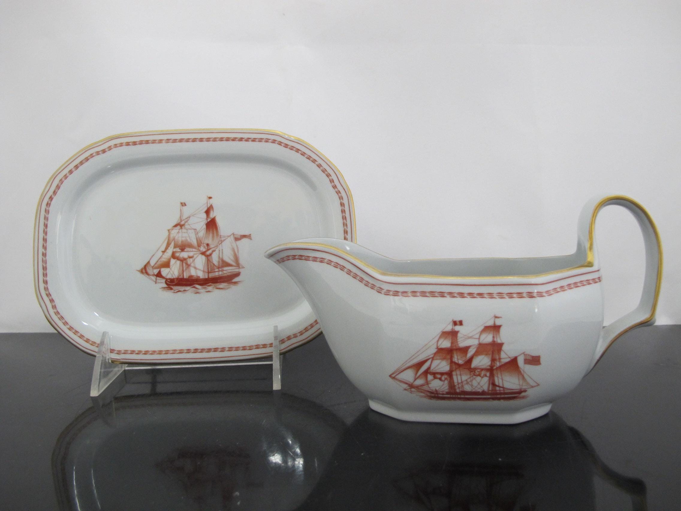 Spode red gold plate - Etsy 日本