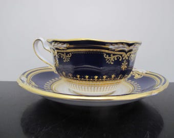 SPODE ランカスター コバルトブルー R8950 ゴールドギルト ファイン