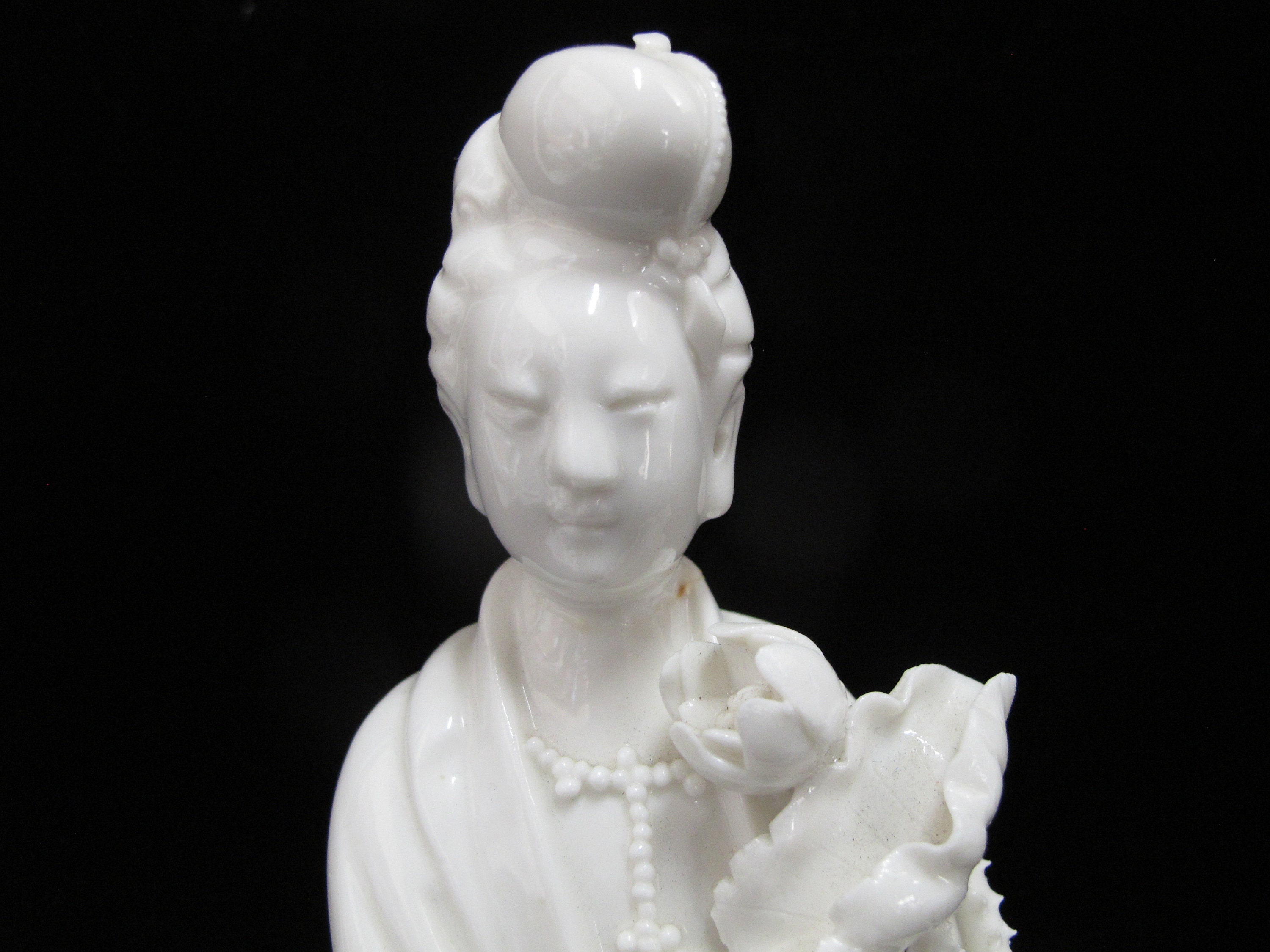 ブラン・ド・シン 白磁 中国観音像 HKC 10 3/4インチ 置物 - Etsy 日本