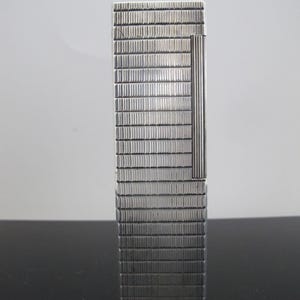 Elegant ST DUPONT France Silverplate SKYSCRAPER Ligne 1 Long Cigar Table Lighter