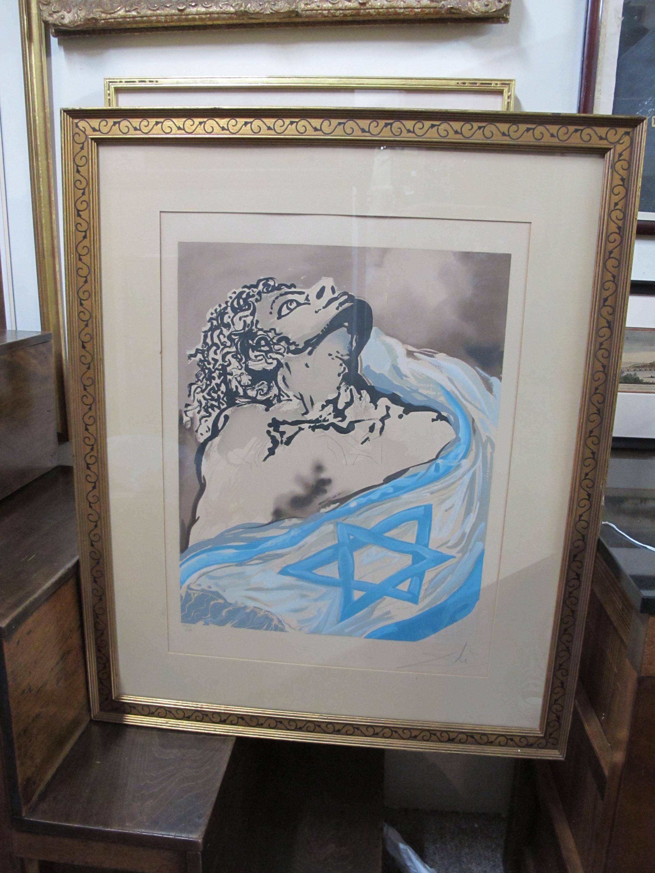 Salvador Dalì Lithograph COA Original Signed Numbered In