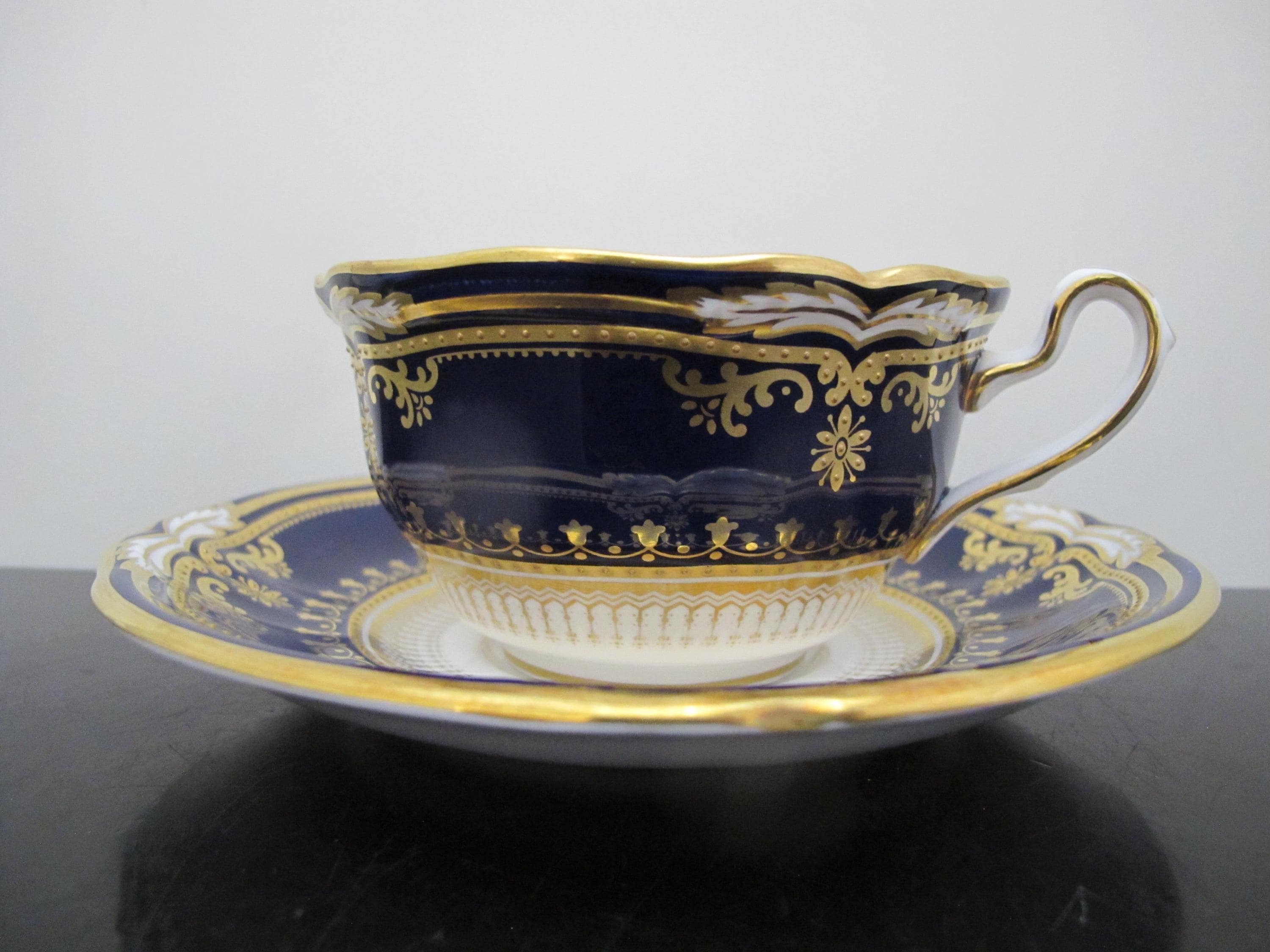 SPODE ランカスター コバルトブルー R8950 ゴールドギルト ファイン