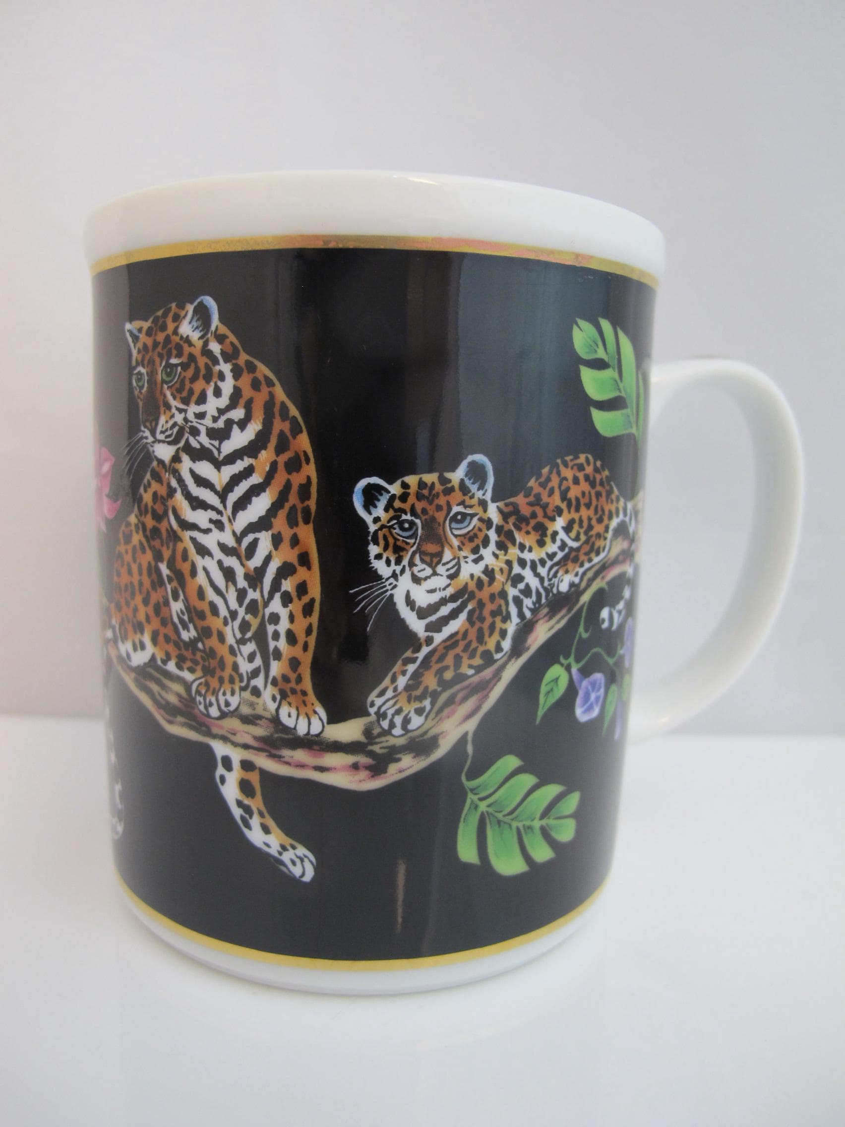Lynn Chase リンチェイス レオパード カップ＆ソーサー 確認用 Lynn Chase Leopard - Etsy