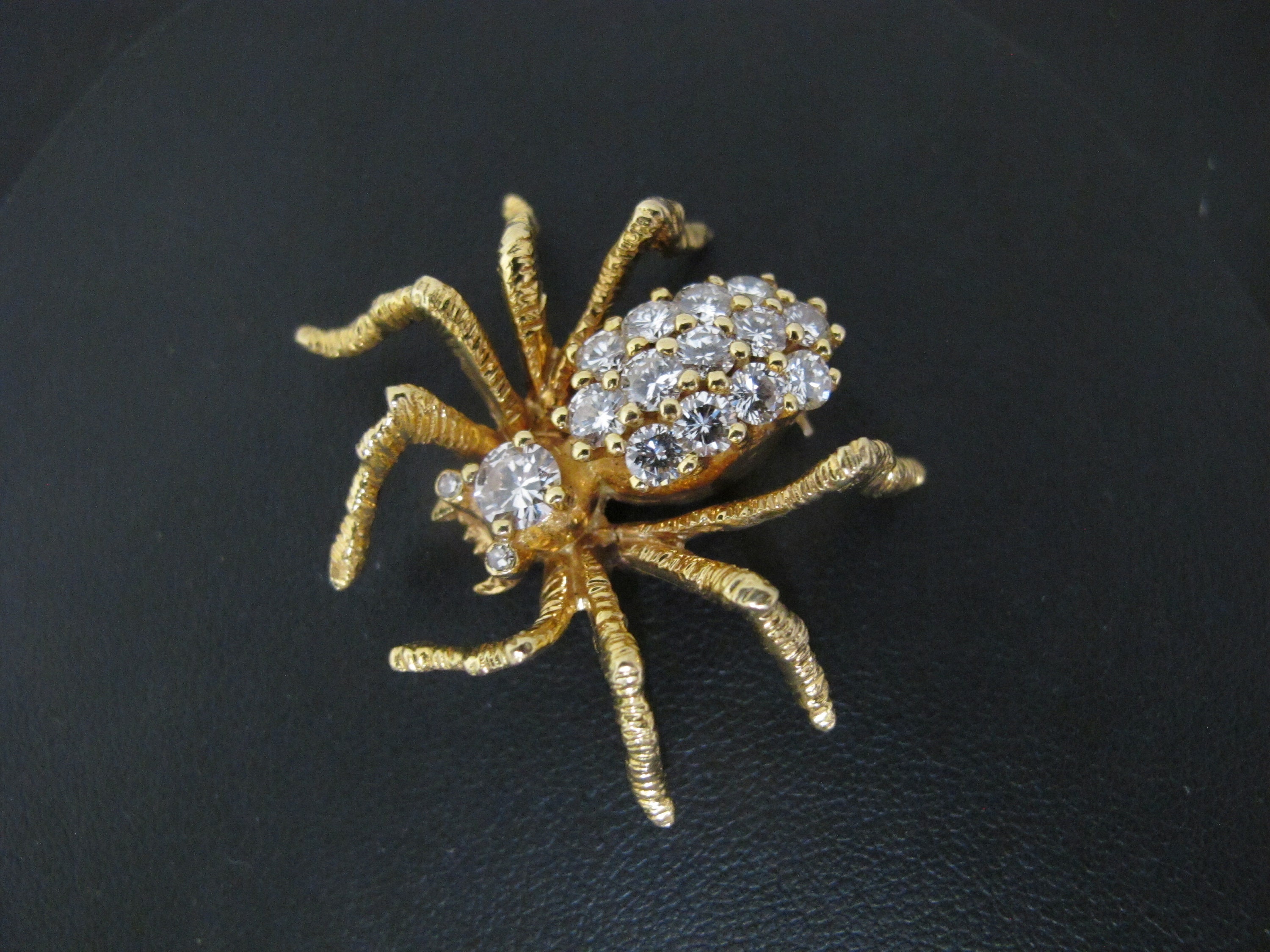 BoneNE Victorian Spider Brooch