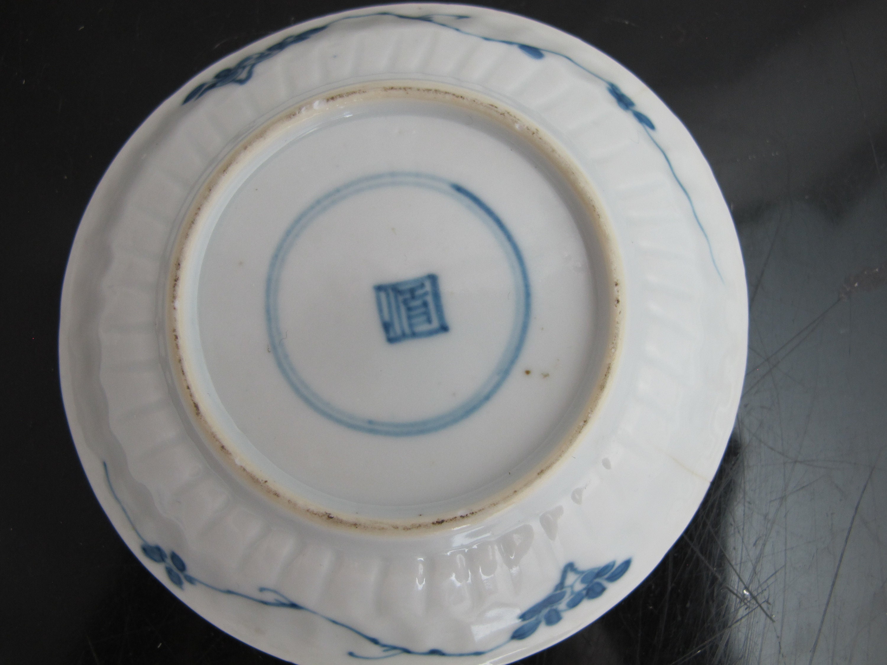 アンティーク 中国製 青と白の花模様 磁器 小皿 3枚セット - Etsy 日本