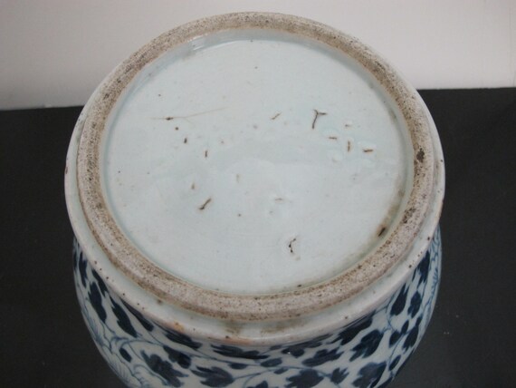 中国 清朝時代 青白磁 花蔓模様 壷 壺 - Etsy 日本