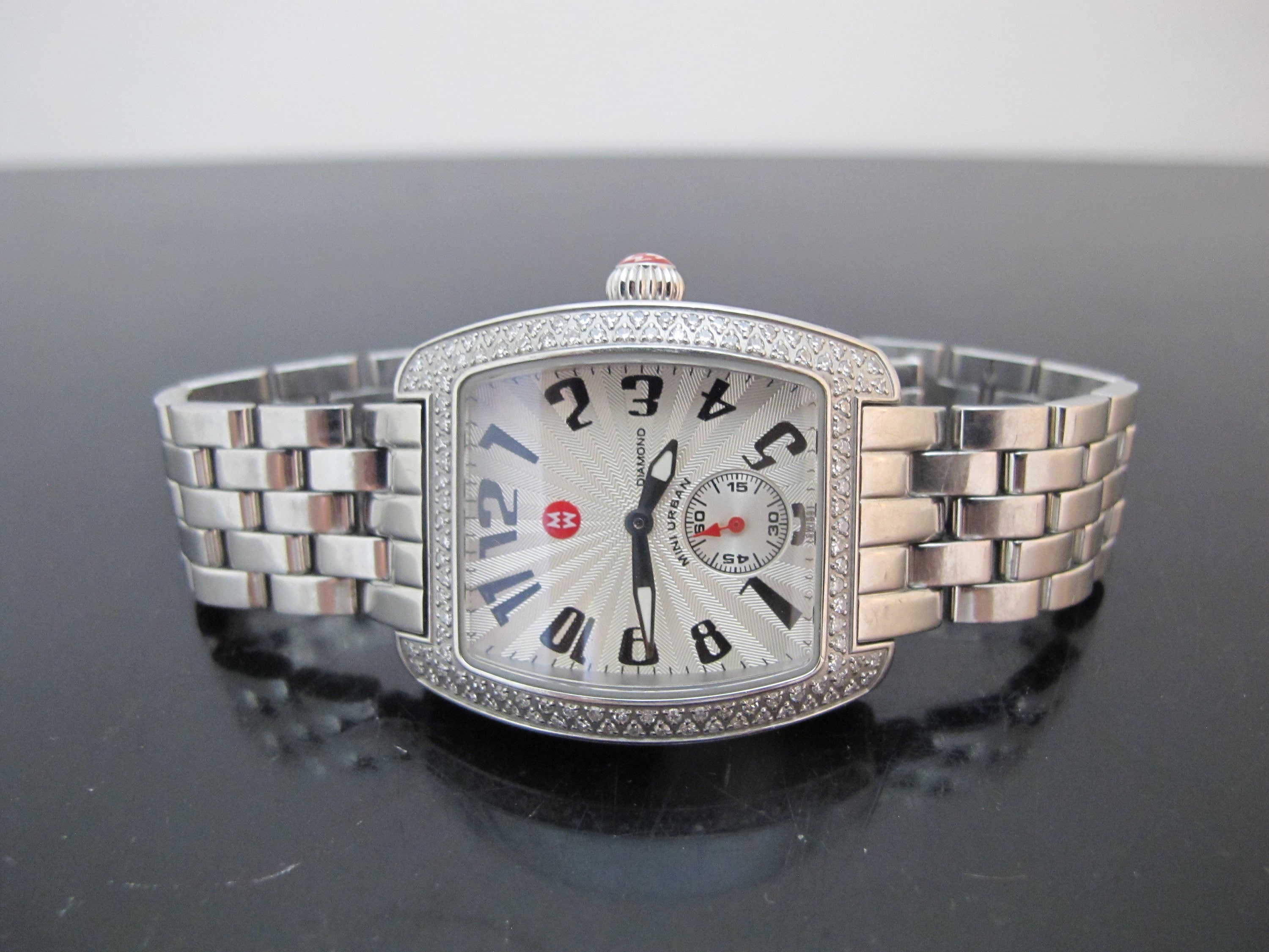 Michele urban mini clearance diamond dial watch