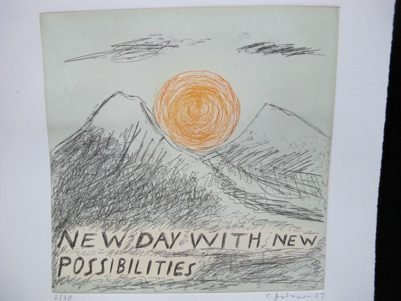 CHRIS JOHANSON Signed Limited Edition Aquatint Print PERCEPTIONS