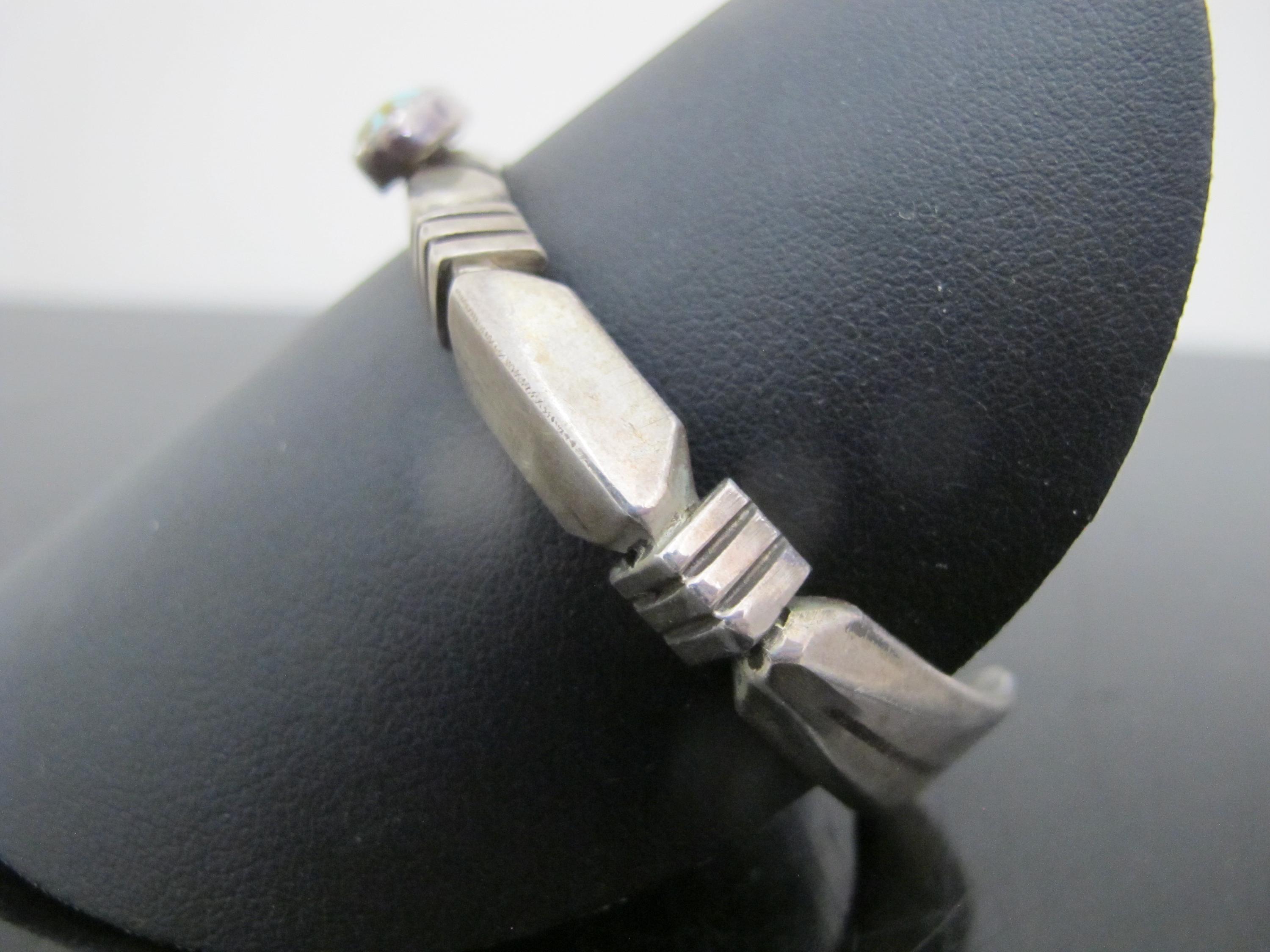 ナバホ族 Douglas Etsitty stamp works bangle