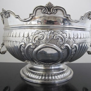 Regal ELKINGTON Silver of London Antique 1901 Sterling LION HEAD Handle Bowl