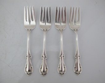 INTERNATIONAL Sterling Silver JOAN of ARC 6 1/8" Salad Fork Set of 4