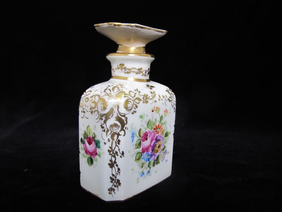 FRENCH Sevres Hand Painted Porcelain FLOWER Gold … - image 7