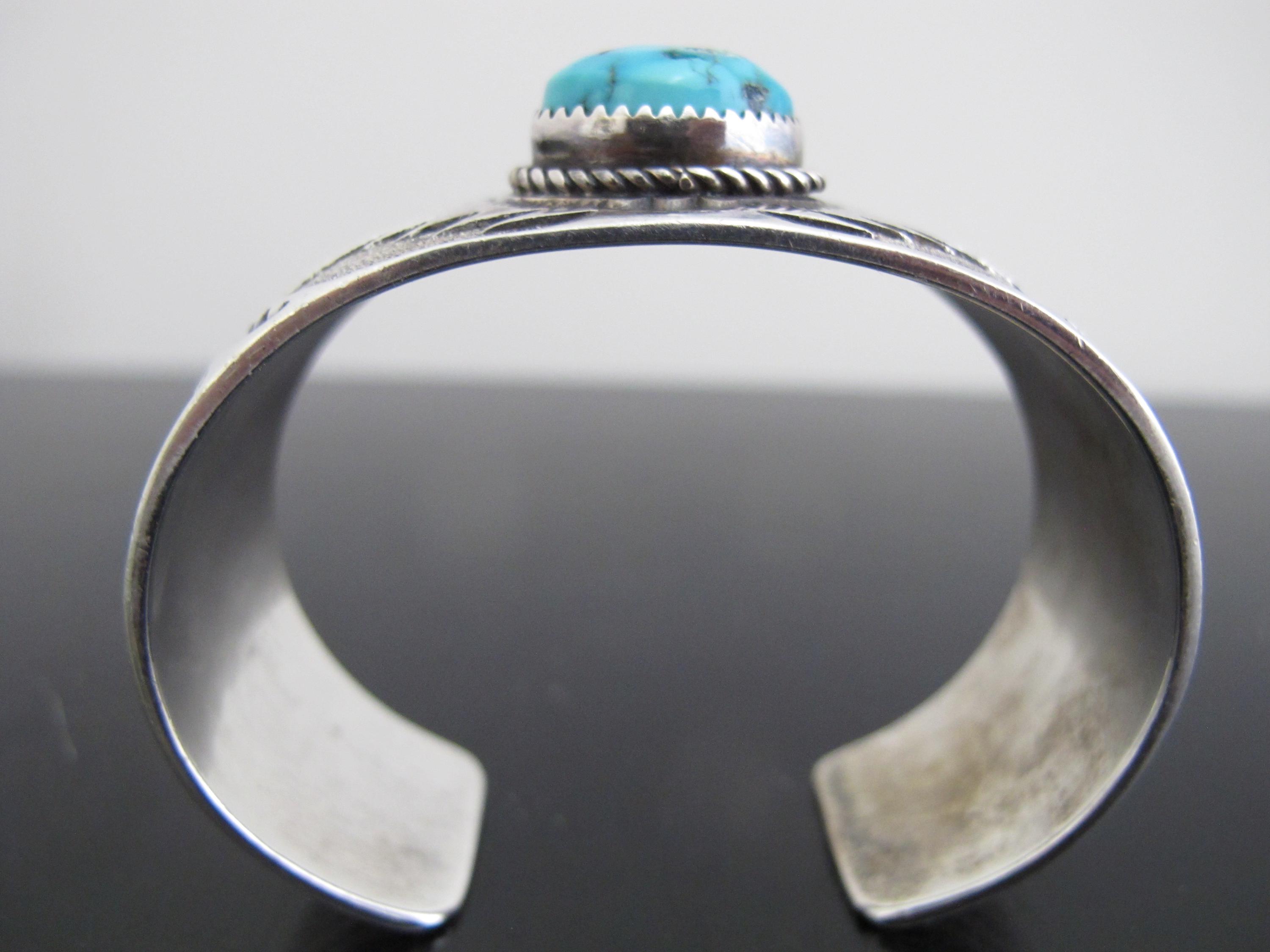 激レア】ナバホ JB刻印 スターリング シルバー ターコイズ バングル メキシコ製 ヴィンテージ ベルト バングル ブレスレット シルバー