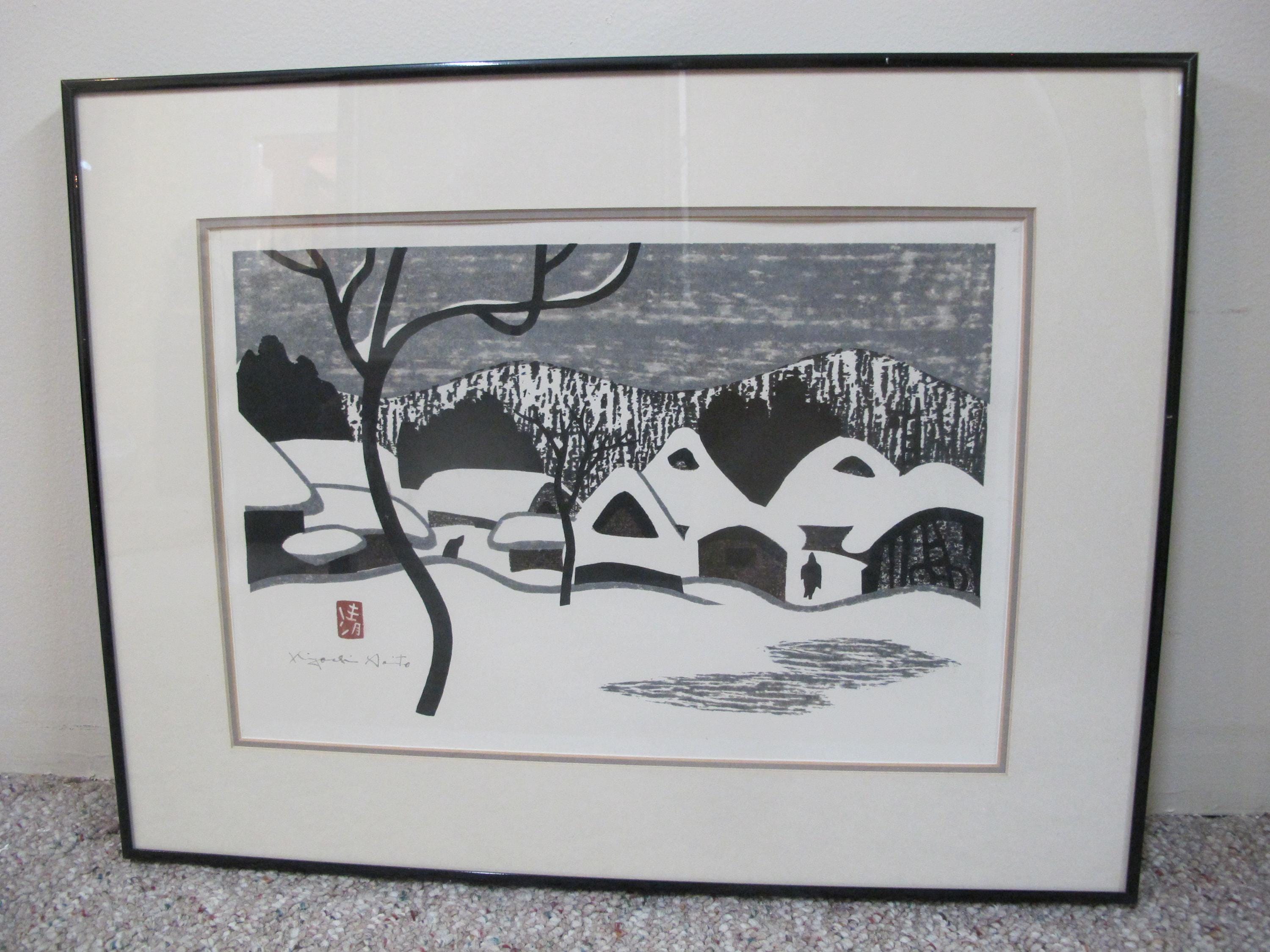 斎藤清　作　木版画 会津の冬シリーズ　サイン　落款　雪景色　名品　名作 il_fullxfull.6168611256_ed35.jpg