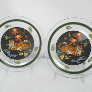 Lynn Chase Jaguar Jungle Plates - Etsy