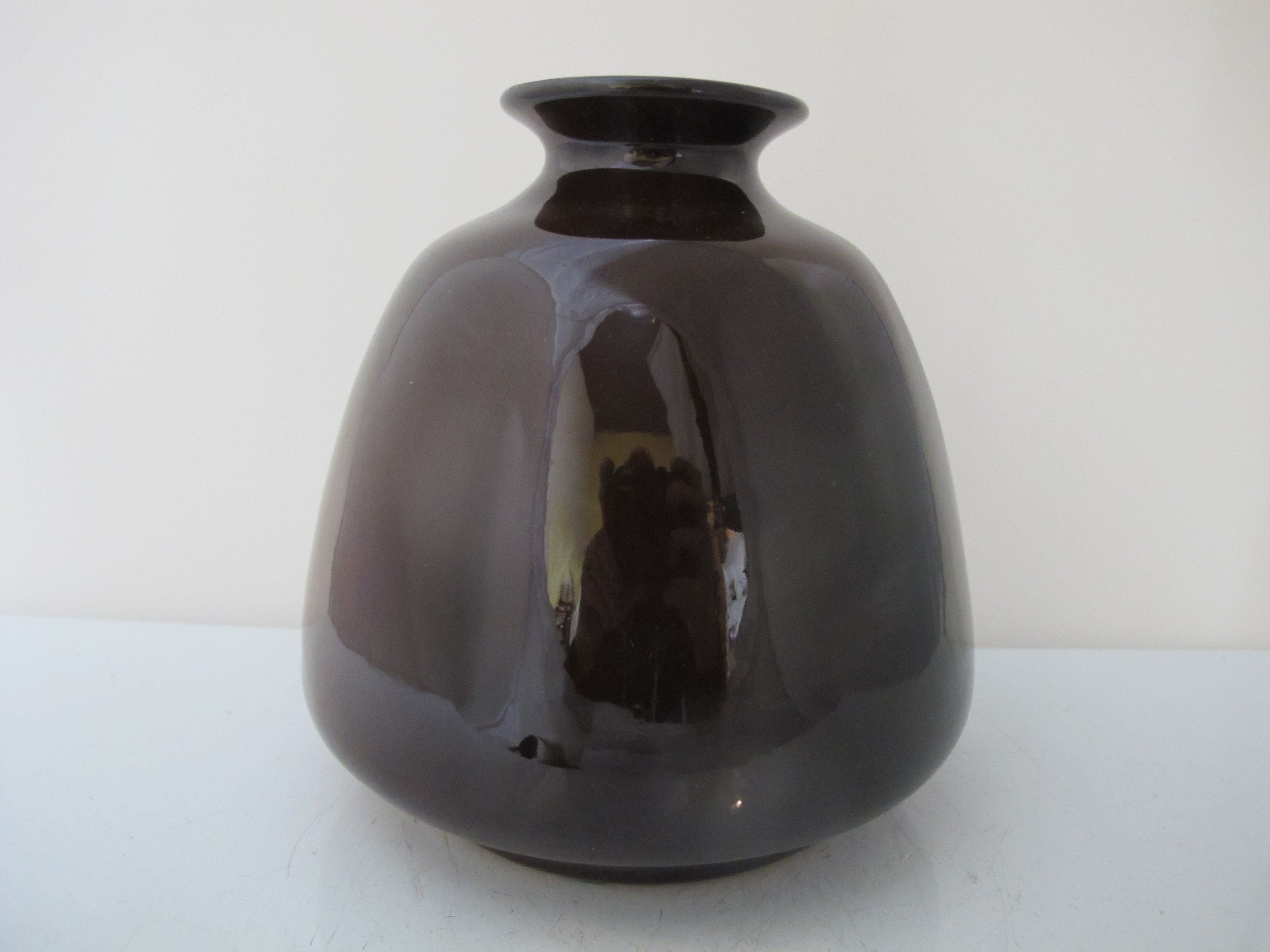 JB OWENS 1114 Brown UTOPIAN Fruit Cherry Art Pottery 6.5