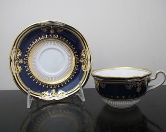 SPODE ランカスター コバルトブルー R8950 ゴールドギルト ファイン