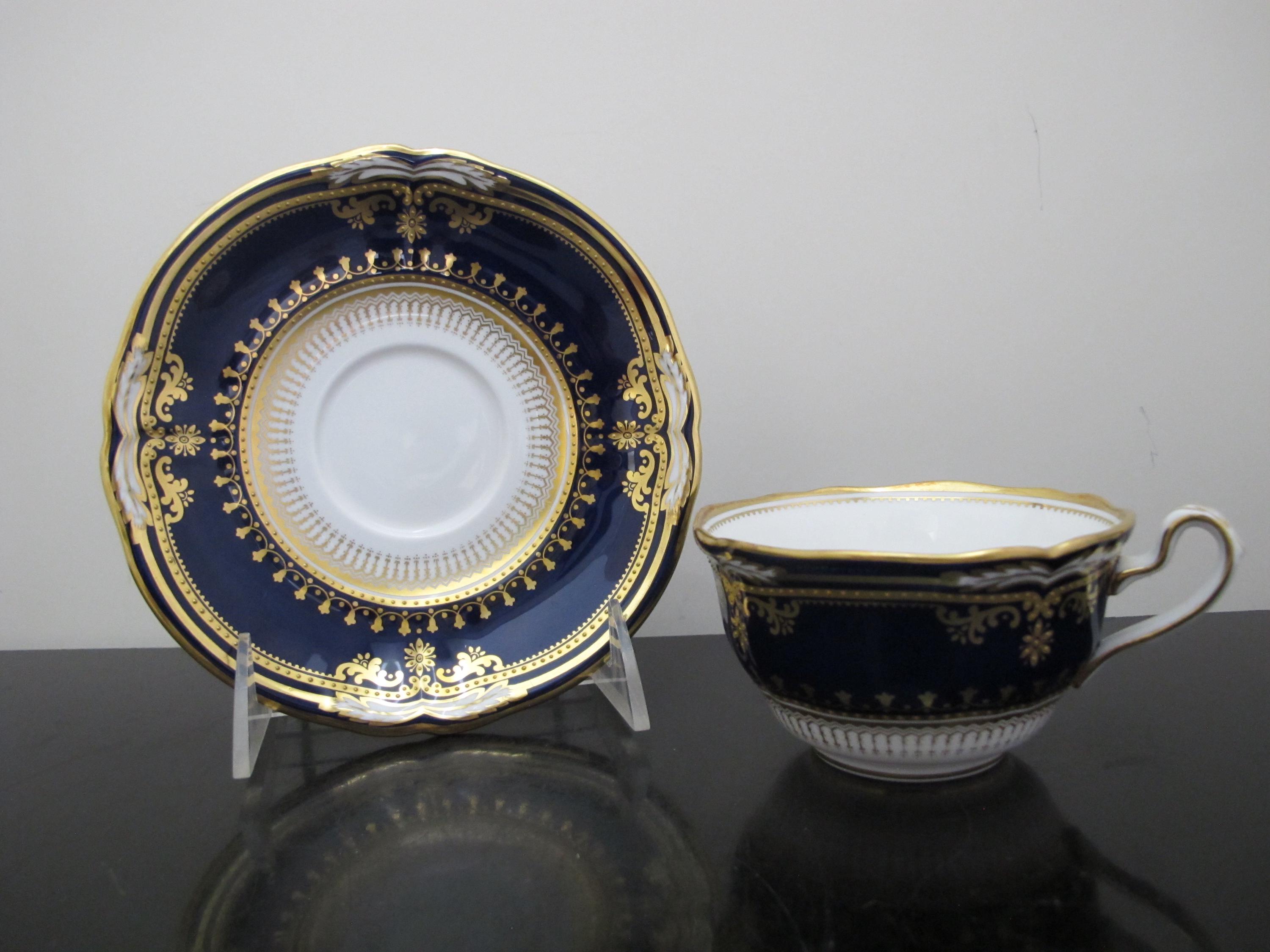 SPODE ランカスター コバルトブルー R8950 ゴールドギルト ファイン